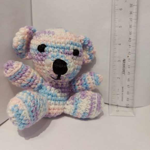 Handmade Tiny Pastel Teddy Bear - Picture 6 of 6